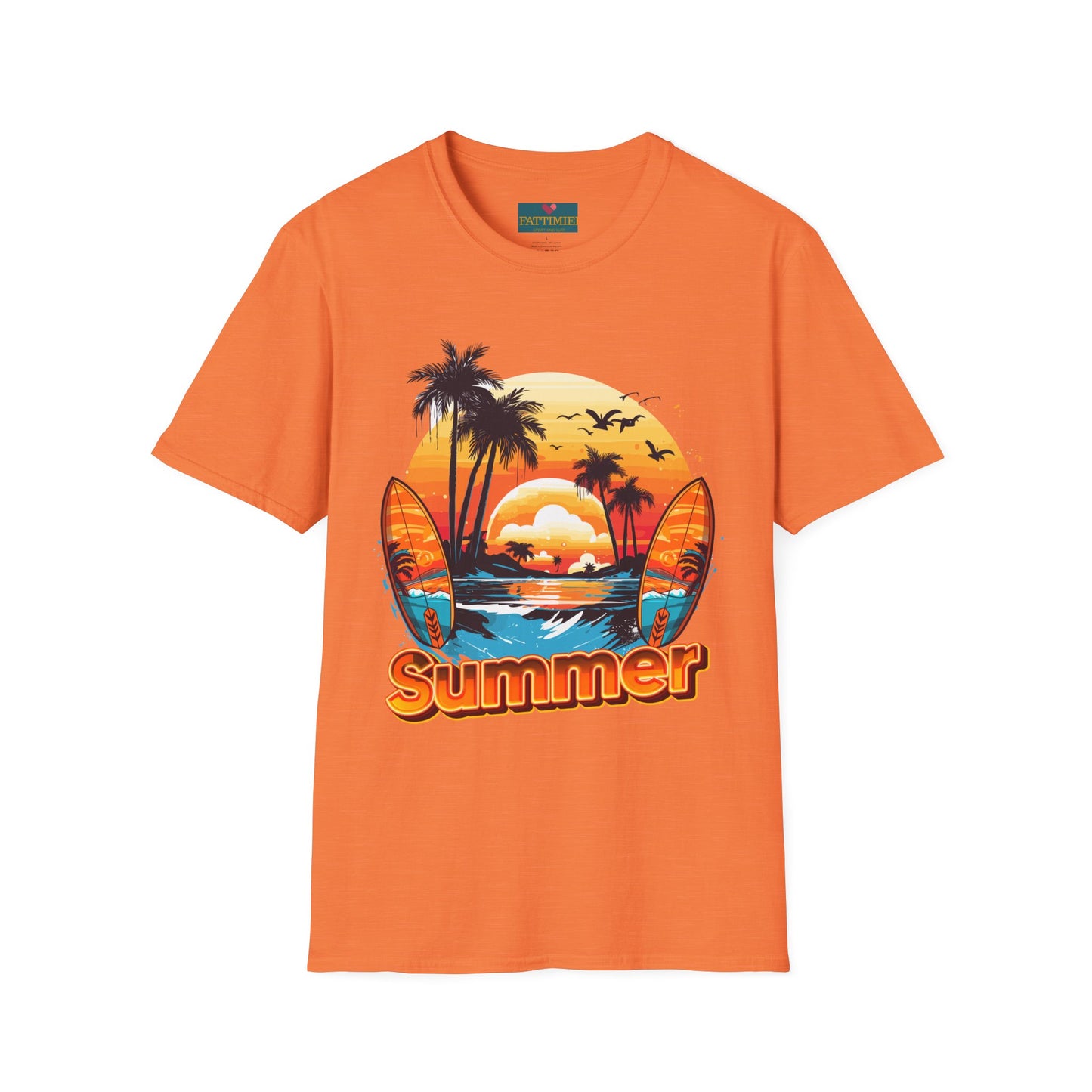Summer Beach Surf: Vibrant T-shirt – Ride the Waves & Enjoy the Sun