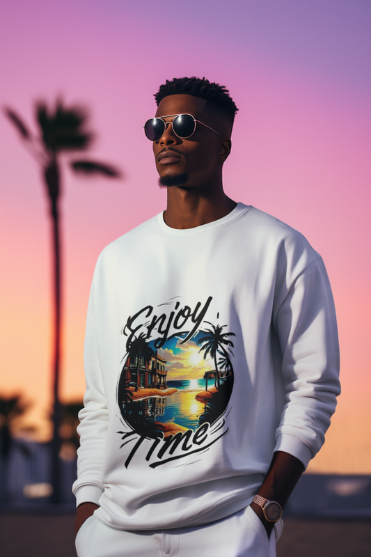 Enjoy Time Surf El Salvador: Sweatshirt for Men– Ride the Waves in Style