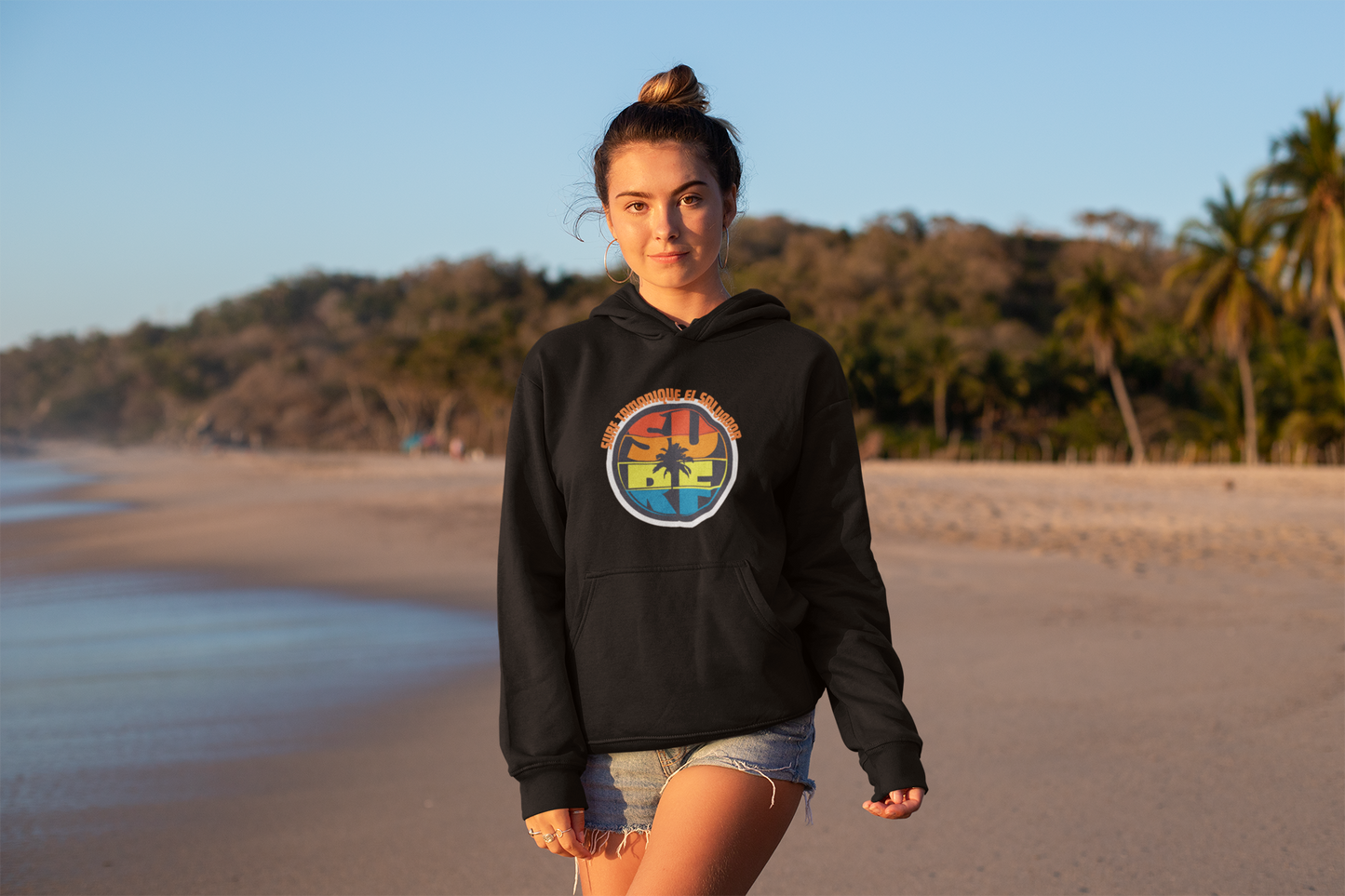 Surf Tamanique El Salvador: Women’s Hoodie – Ride the Waves, Embrace the Paradise