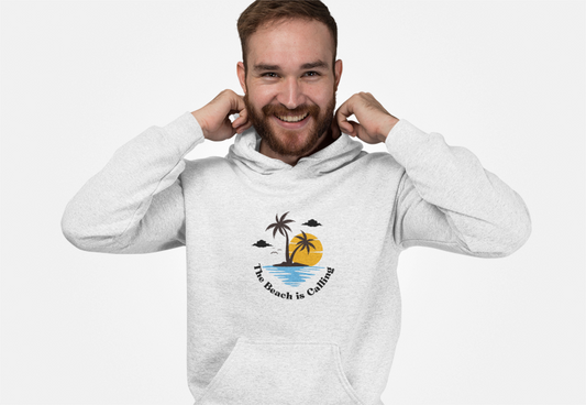 The Beach Is Calling: Men’s Hoodie – Answer the Call of the Waves