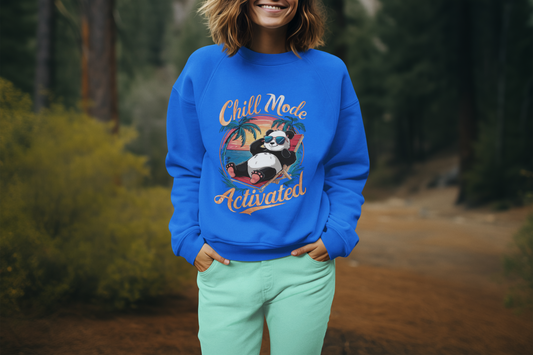 Chill Mode Activated Women’s Sweatshirt – Unwind in Comfort and Style