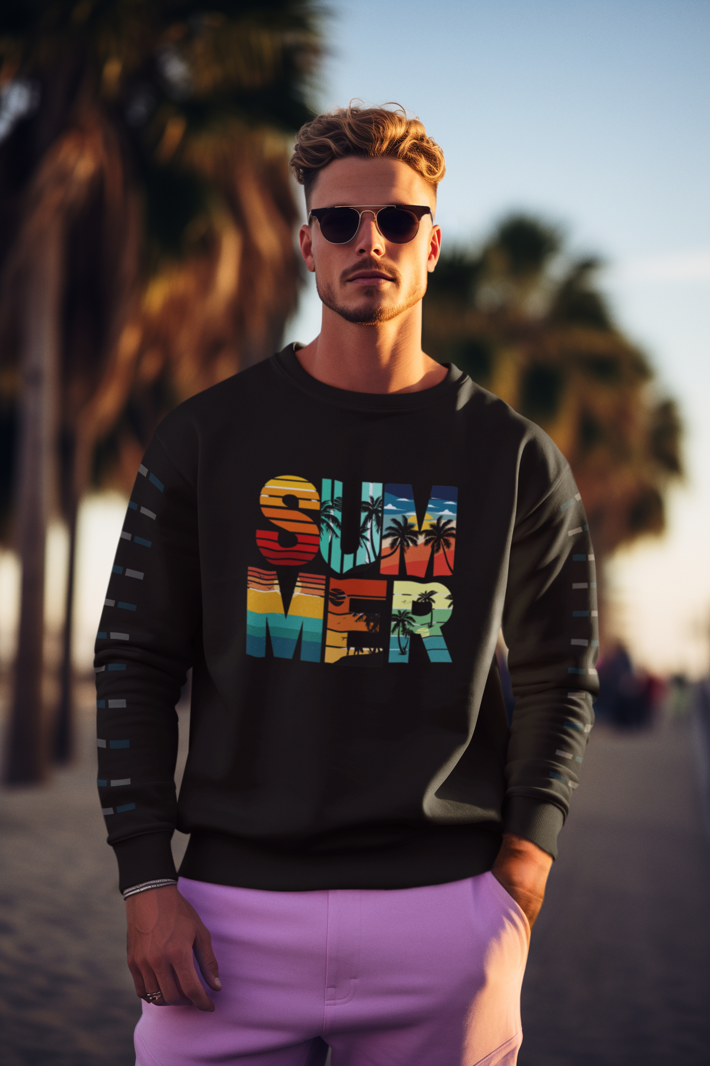 Summer Vibes: Men’s Sweatshirt – Stay Cool, Look Hot