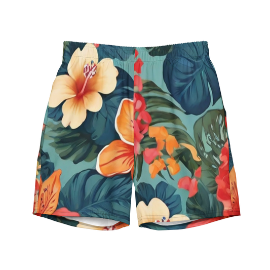 All-Over Print Recycled Swim Trunks