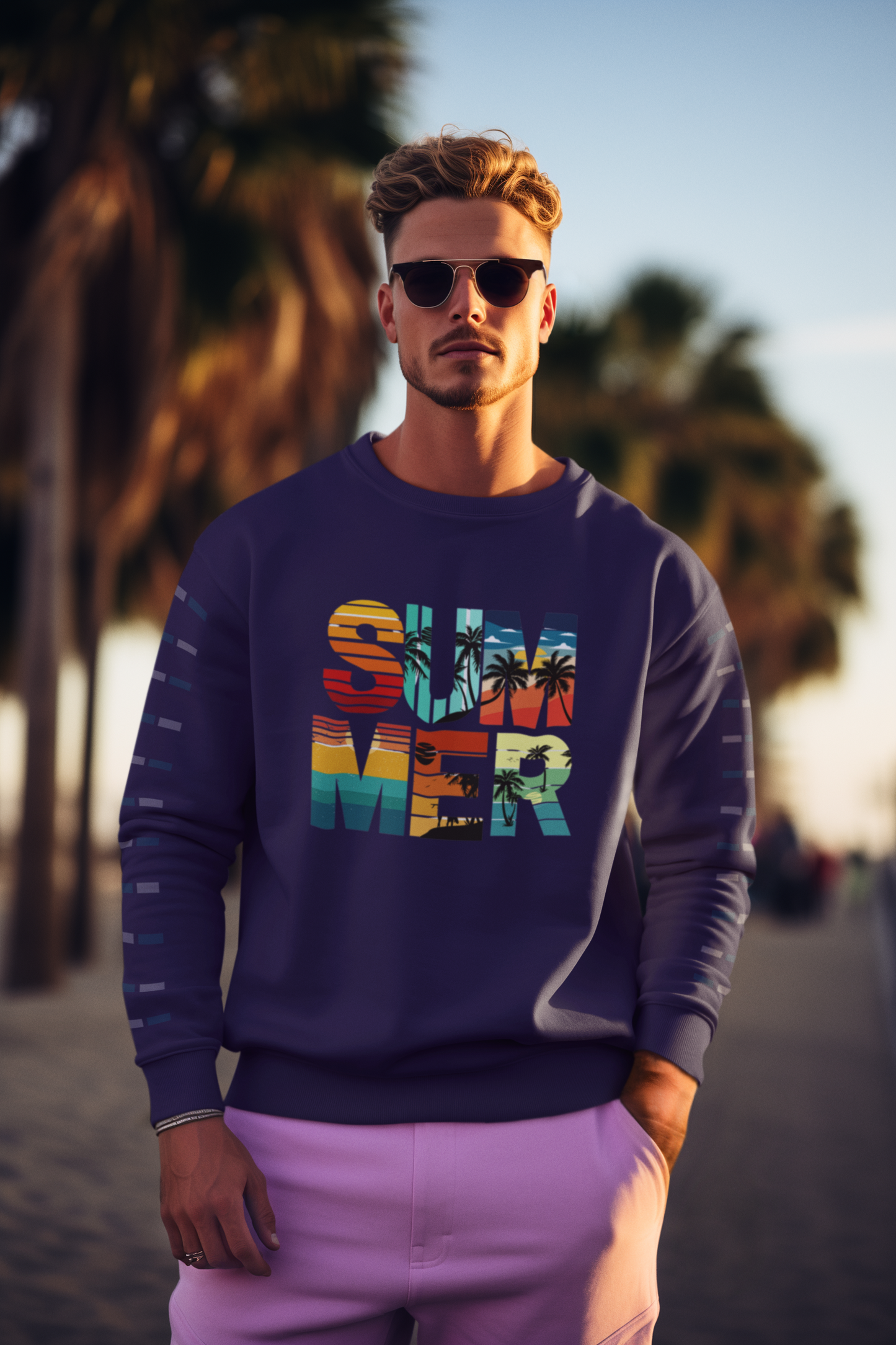 Summer Vibes: Men’s Sweatshirt – Stay Cool, Look Hot