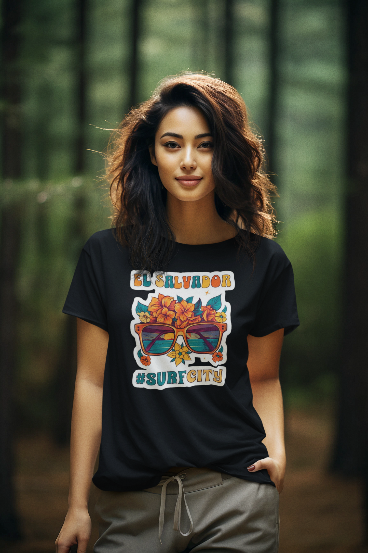 El Salvador Surf City: Women’s T-Shirt – Waves, Freedom, and Style