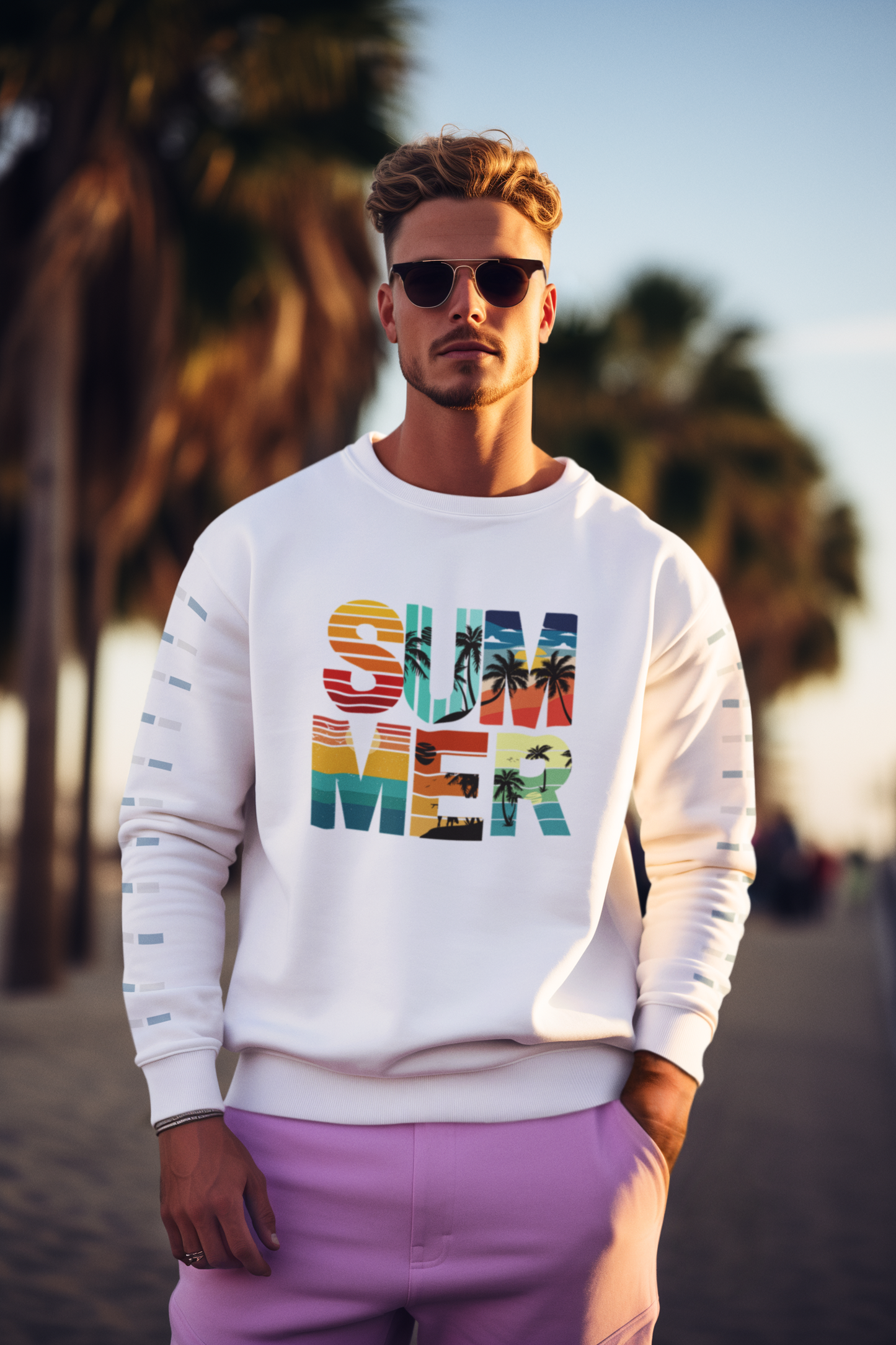 Summer Vibes: Men’s Sweatshirt – Stay Cool, Look Hot