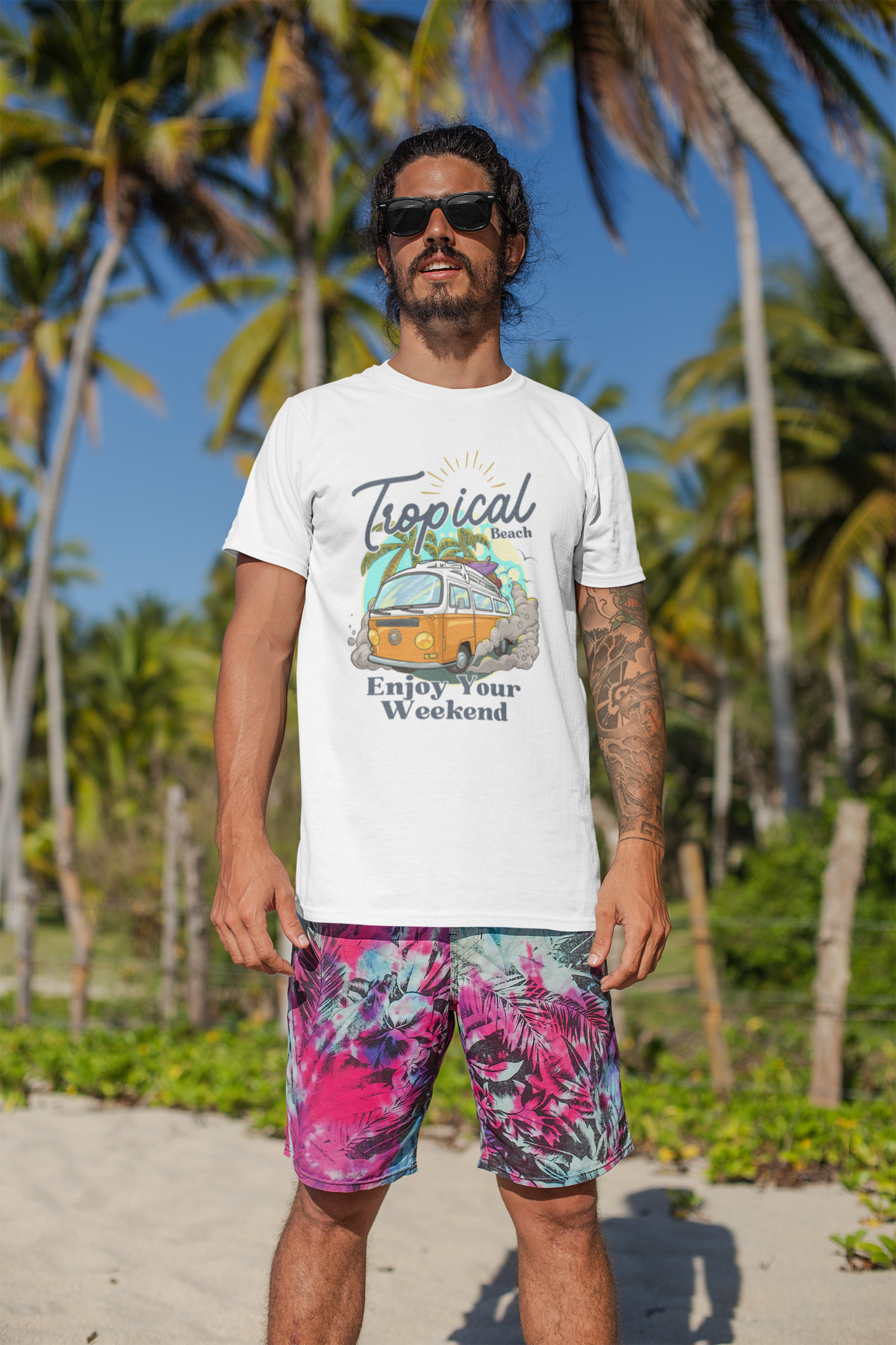 Tropical Vibes Men’s T-Shirt – Bring the Island Spirit Everywhere