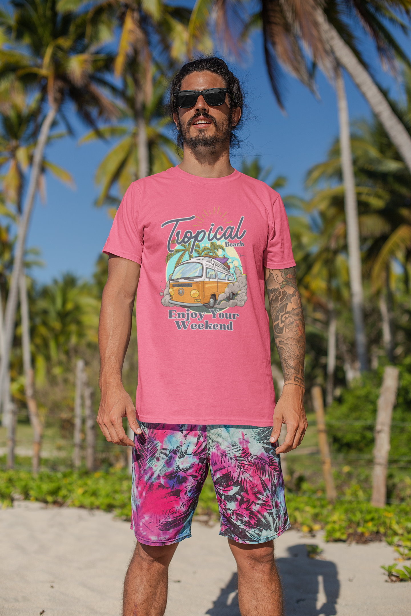 Tropical Vibes Men’s T-Shirt – Bring the Island Spirit Everywhere