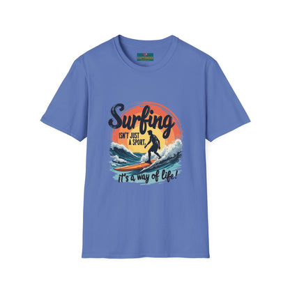 Surfing Is Life: Women’s T-shirt – Ride Waves, Live Passionately