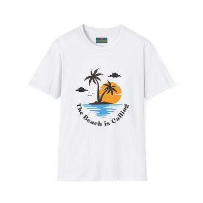 The Beach is Calling: Women’s T-Shirt – Embrace Coastal Adventures