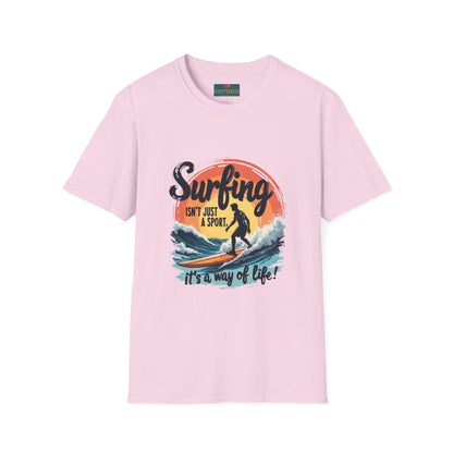 Surfing: A Way of Life – Men’s T-shirt for True Wave Riders