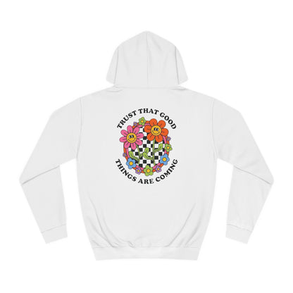 Trust Good Things Are Coming: Men’s Hoodie – Believe in the Waves, Embrace the Journey