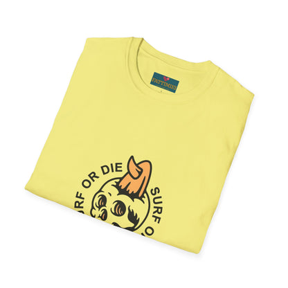 Surf or Die: Men’s T-shirt – Ride the Waves, Live the Lifestyle