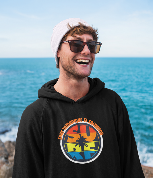 Surf Tamanique El Salvador: Men’s Hoodie – Ride the Waves of Paradise