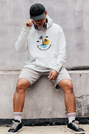 The Beach Is Calling: Men’s Hoodie – Answer the Call of the Waves