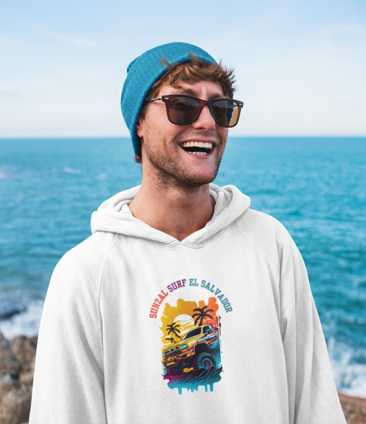 Sunzal Surf: Men’s Hoodie – Ride the Waves, Live the Adventure