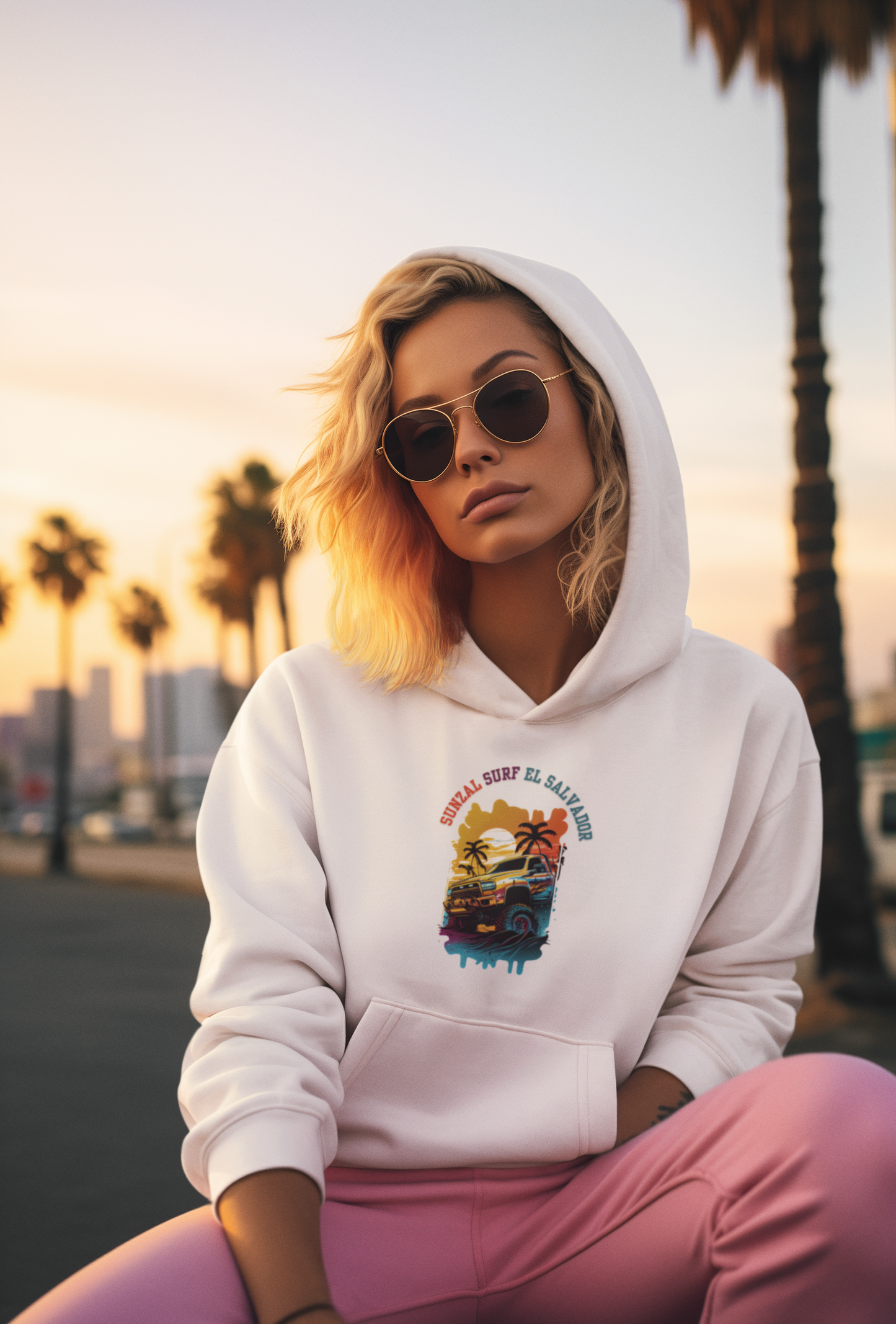 Sunzal Surf El Salvador: Women’s Hoodie – Ride the Waves, Live the Dream