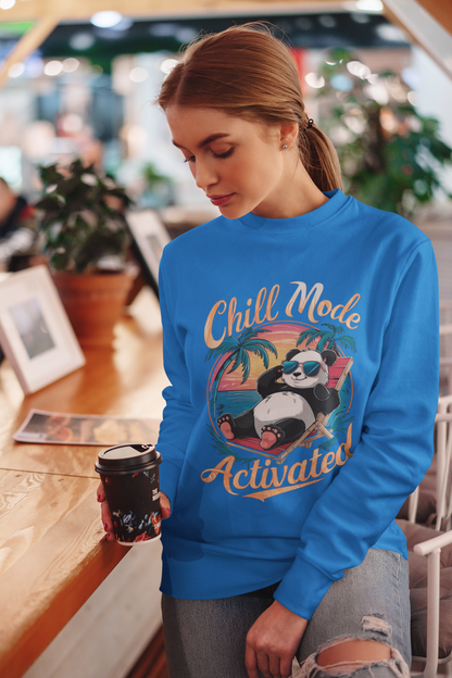 Chill Mode Activated Women’s Sweatshirt – Unwind in Comfort and Style