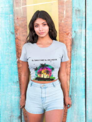 El Tunco Surf El Salvador women’s T-Shirt – Ride the Waves of Paradise
