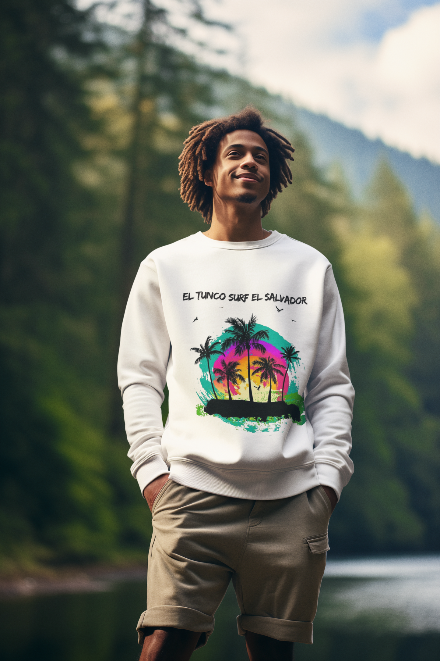 Sunzal Surf El Salvador Men’s Sweatshirt – Ride the Waves in Style