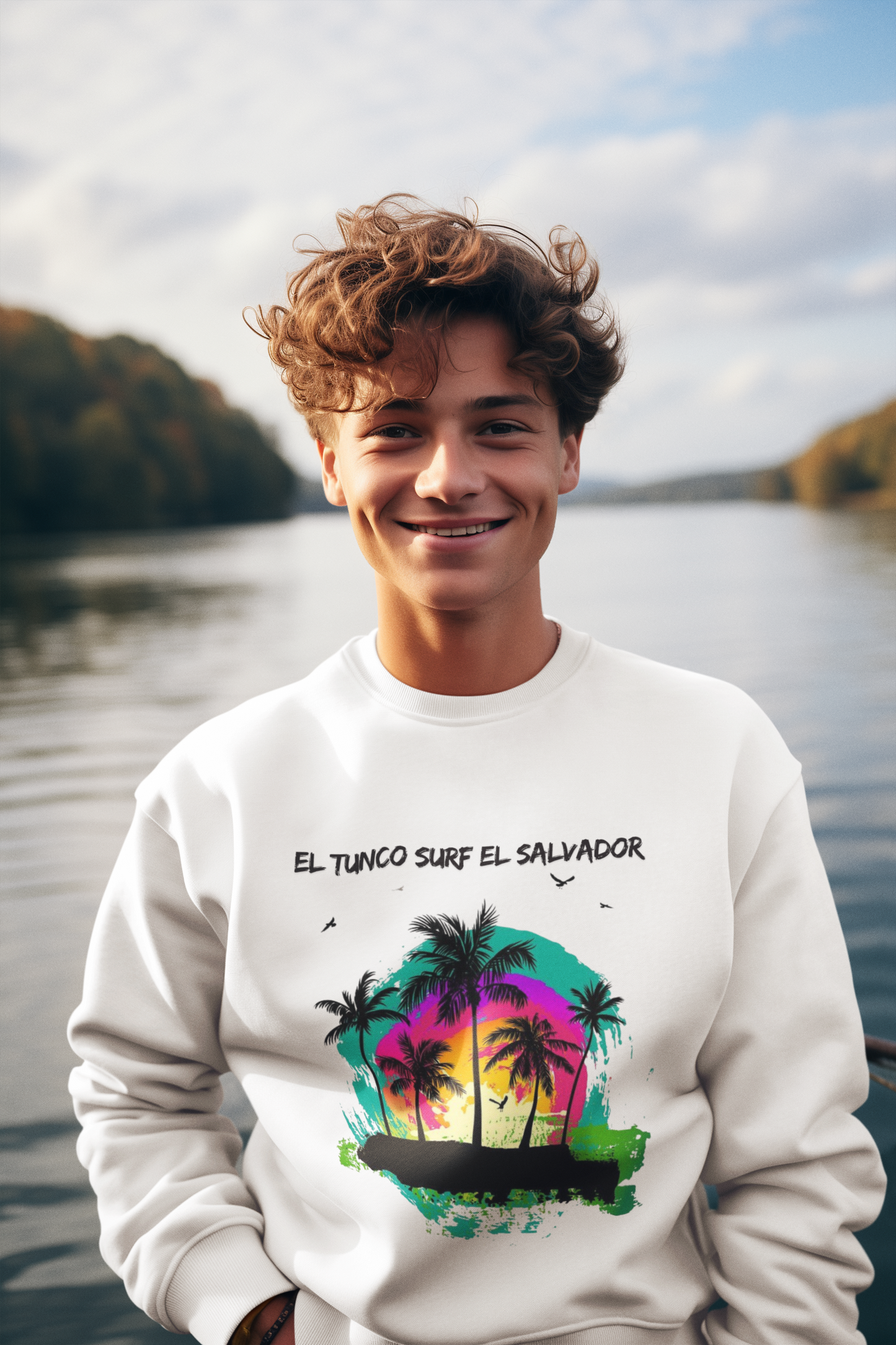 Sunzal Surf El Salvador Men’s Sweatshirt – Ride the Waves in Style