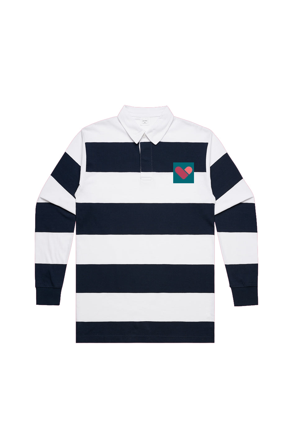 White/Navy Rugby Stripe Jersey
