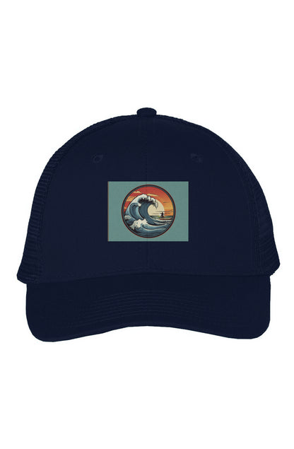 Mesh-Back Twill Trucker Cap