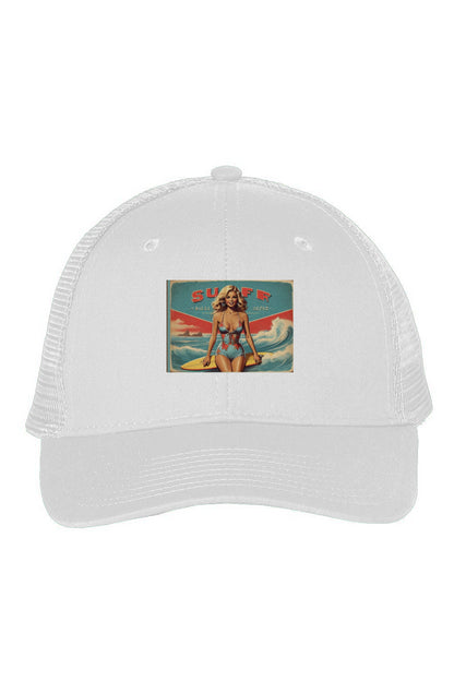 Mesh-Back Twill Trucker Cap