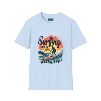 Surfing Is Life: Women’s T-shirt – Ride Waves, Live Passionately