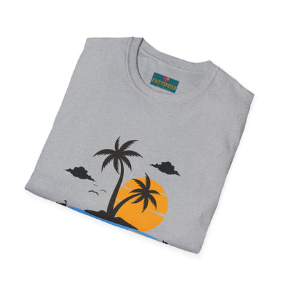 The Beach is Calling: Men’s T-Shirt – Adventure Awaits by the Shore