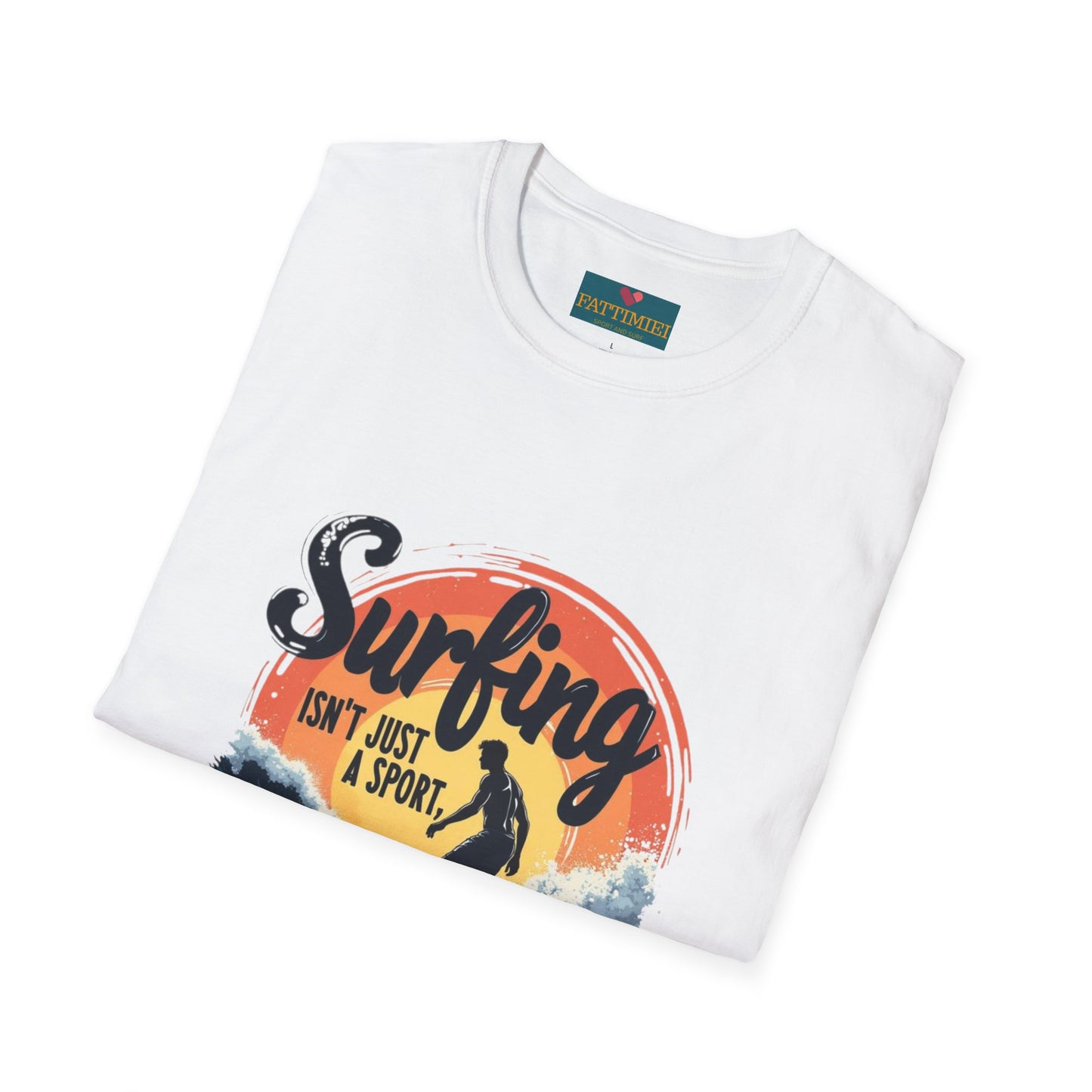 Surfing Is Life: Women’s T-shirt – Ride Waves, Live Passionately