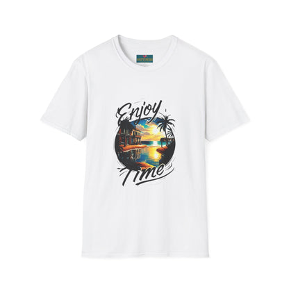 Enjoy Time: Men’s T-Shirt – Live in the Moment, Embrace the Day