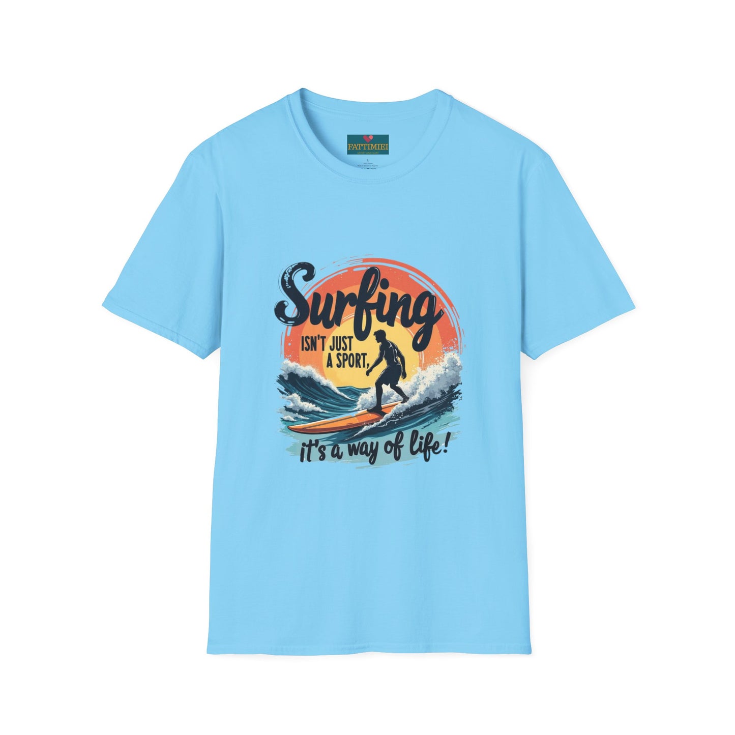 Surfing Is Life: Women’s T-shirt – Ride Waves, Live Passionately