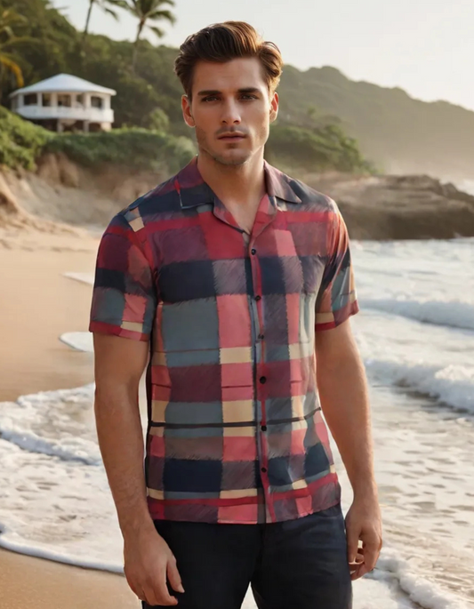 Preppy Plaid Printed Shirt