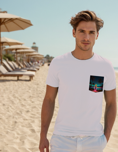Next Level Premium Crew Pocket T-shirt