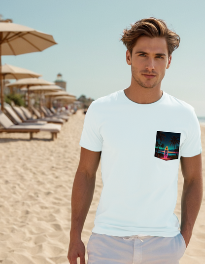 Next Level Premium Crew Pocket T-shirt