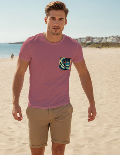 Next Level Premium Crew Pocket T-shirt