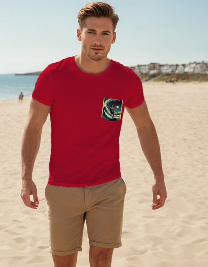 Next Level Premium Crew Pocket T-shirt
