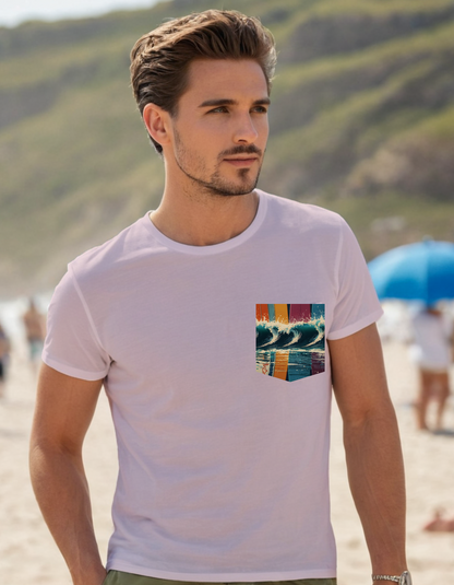 Next Level Premium Crew Pocket T-shirt