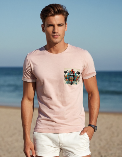 Next Level Premium Crew Pocket T-shirt