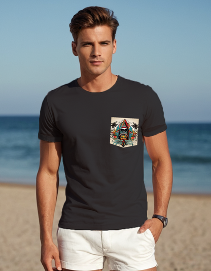 Next Level Premium Crew Pocket T-shirt