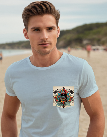 Next Level Premium Crew Pocket T-shirt