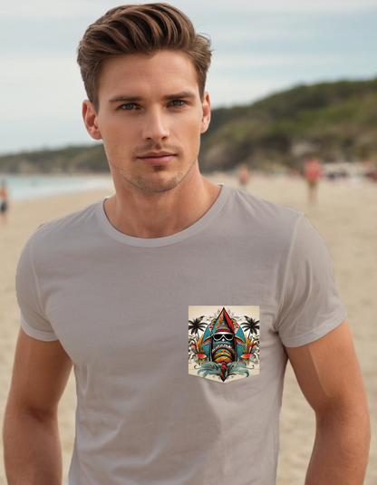 Next Level Premium Crew Pocket T-shirt