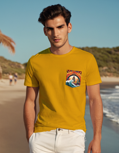 Next Level Premium Crew Pocket T-shirts