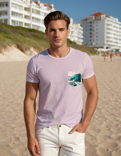 Next Level Premium Crew Pocket T-shirt