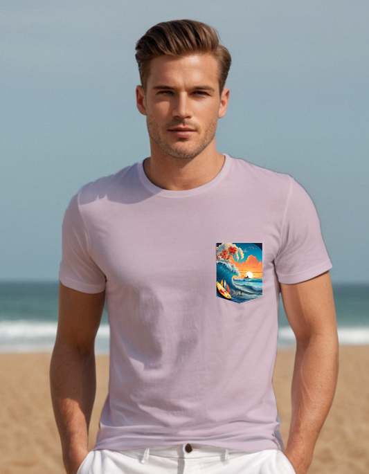 Next Level Premium Crew Pocket T-shirts