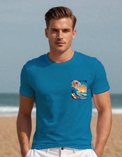 Next Level Premium Crew Pocket T-shirts