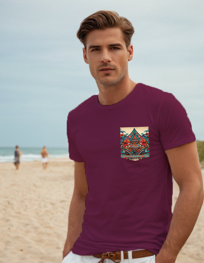 Next Level Premium Crew Pocket T-shirt