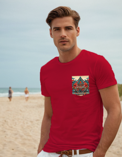 Next Level Premium Crew Pocket T-shirt
