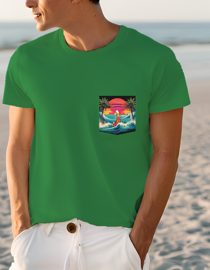 Hawaiian Surf Pocket T-shirt